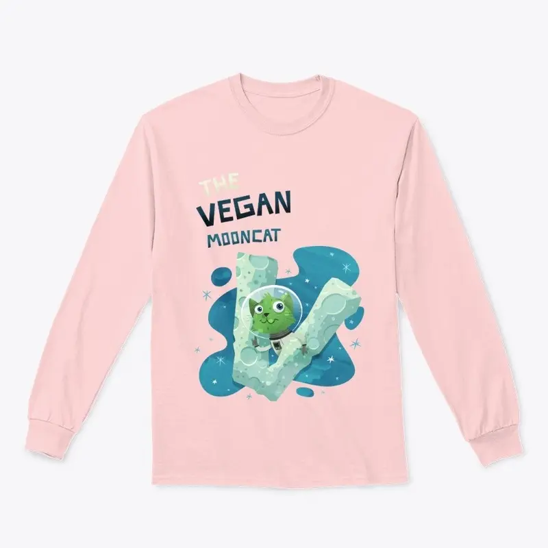 The Vegan Mooncat Long Sleeve Tee